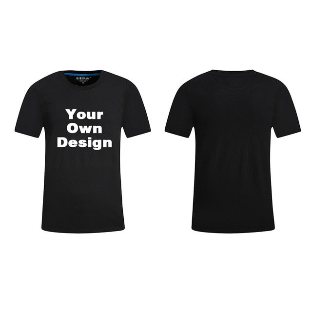 2019 Your OWN Design Brand Logo/Picture White Custom Men and women t-shirt Plus Size T Shirt Men Clothing