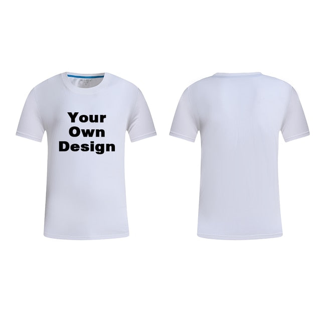 2019 Your OWN Design Brand Logo/Picture White Custom Men and women t-shirt Plus Size T Shirt Men Clothing