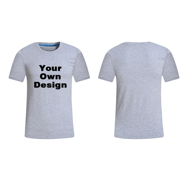 2019 Your OWN Design Brand Logo/Picture White Custom Men and women t-shirt Plus Size T Shirt Men Clothing