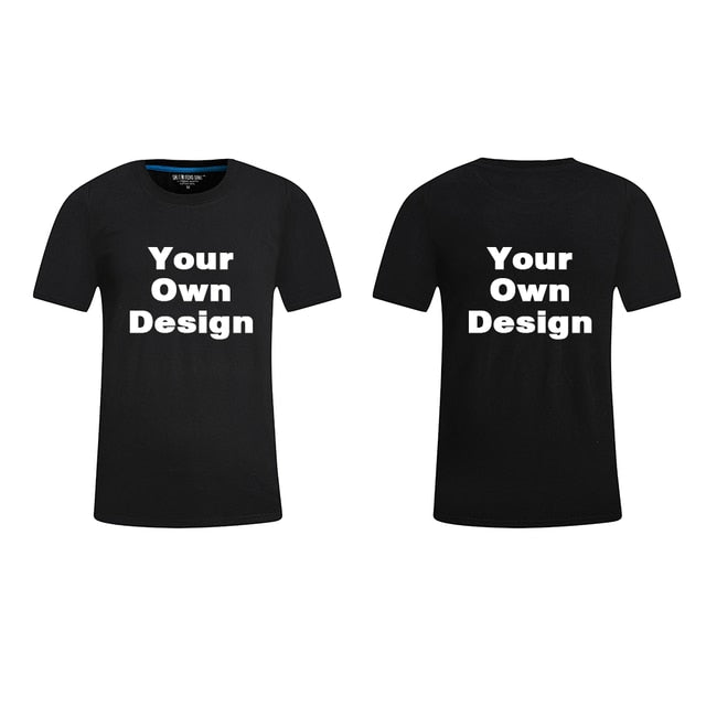 2019 Your OWN Design Brand Logo/Picture White Custom Men and women t-shirt Plus Size T Shirt Men Clothing