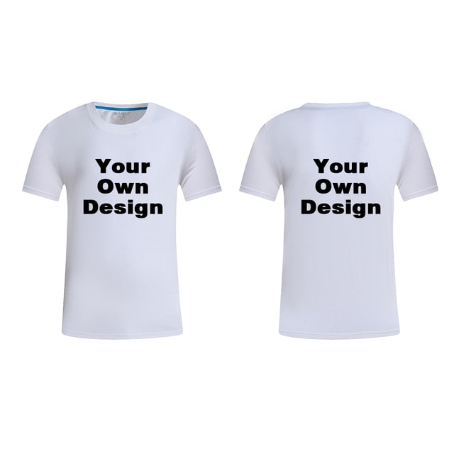 2019 Your OWN Design Brand Logo/Picture White Custom Men and women t-shirt Plus Size T Shirt Men Clothing