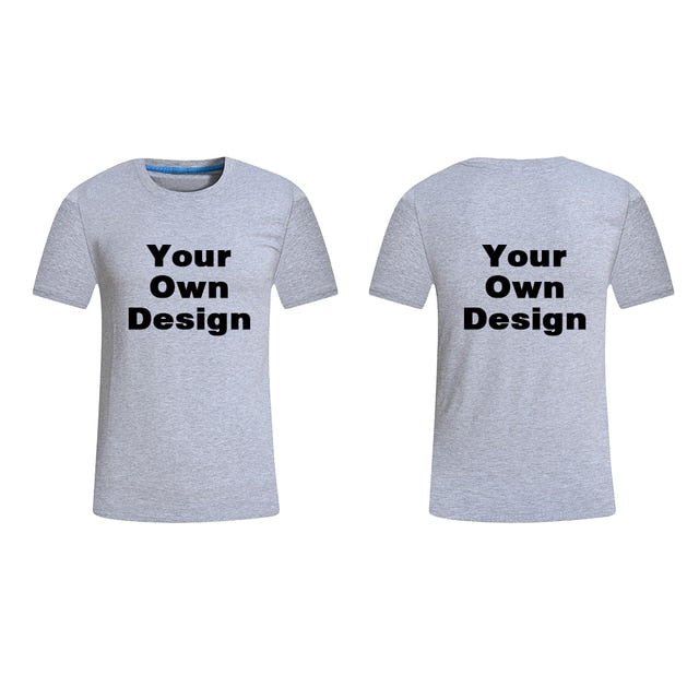 2019 Your OWN Design Brand Logo/Picture White Custom Men and women t-shirt Plus Size T Shirt Men Clothing