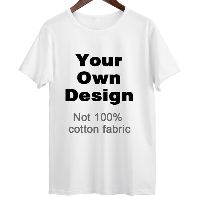 2019 Your OWN Design Brand Logo/Picture White Custom Men and women t-shirt Plus Size T Shirt Men Clothing