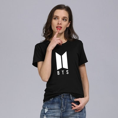 Kpop BTS Bangtan Boys Women T shirts 2019 New Arrivals Summer Short Sleeved bts T-shirt Women Tshirt Tee shirt K-pop Accessories