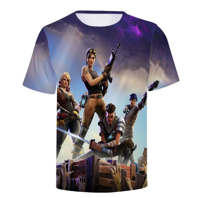 3D Print T Shirt Short Sleeve Tshirt Men Women Funny Tee Top Battle Royale t shirt men Fortnits Sweatshirt Shirts homme camiseta