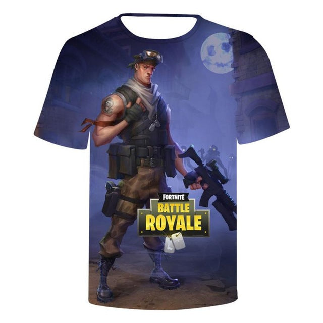 3D Print T Shirt Short Sleeve Tshirt Men Women Funny Tee Top Battle Royale t shirt men Fortnits Sweatshirt Shirts homme camiseta