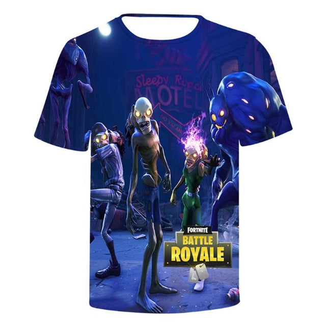 3D Print T Shirt Short Sleeve Tshirt Men Women Funny Tee Top Battle Royale t shirt men Fortnits Sweatshirt Shirts homme camiseta