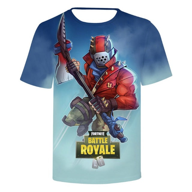 3D Print T Shirt Short Sleeve Tshirt Men Women Funny Tee Top Battle Royale t shirt men Fortnits Sweatshirt Shirts homme camiseta