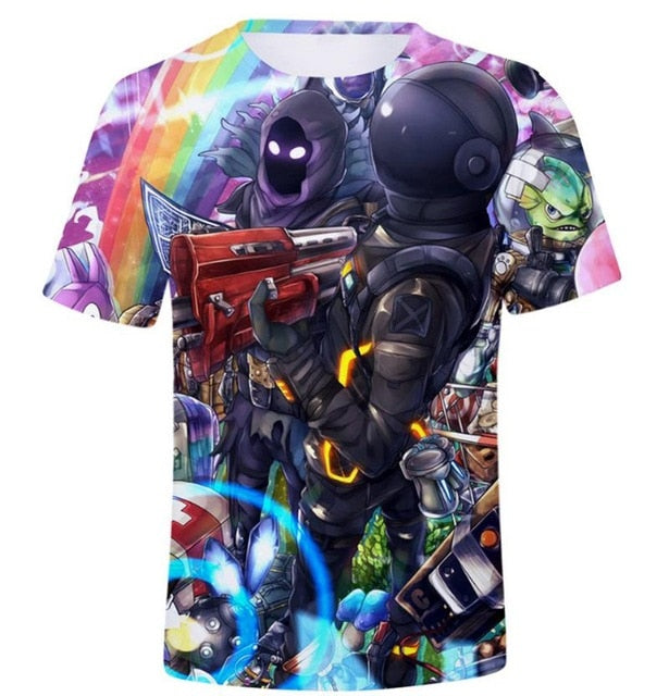 3D Print T Shirt Short Sleeve Tshirt Men Women Funny Tee Top Battle Royale t shirt men Fortnits Sweatshirt Shirts homme camiseta