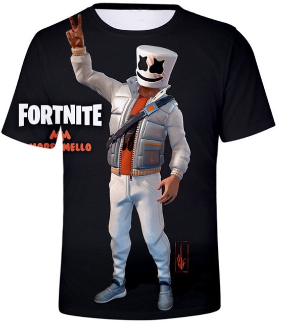 3D Print T Shirt Short Sleeve Tshirt Men Women Funny Tee Top Battle Royale t shirt men Fortnits Sweatshirt Shirts homme camiseta