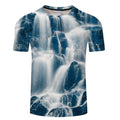 Blue Flaming tshirt Men Women t shirt 3d t-shirt Black Tee Casual Top Anime Camiseta Streatwear Short Sleeve Tshirt Asian size