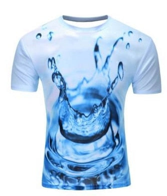 2019 Water Drop Mobile 3D Print Short Sleeves Men t shirt Harajuku Summer Groot Men tshirt Tops Plus Size shirt SBKENI