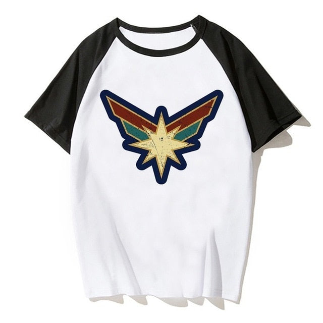 Newest Carol Danvers Captain Marvel 2019 T Shirt Men Tshirt Boy T-shirt America Camisas Men/women Male Streetwear Hiphop Clothes