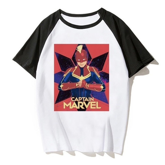 Newest Carol Danvers Captain Marvel 2019 T Shirt Men Tshirt Boy T-shirt America Camisas Men/women Male Streetwear Hiphop Clothes