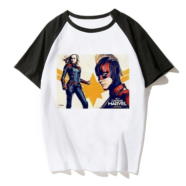 Newest Carol Danvers Captain Marvel 2019 T Shirt Men Tshirt Boy T-shirt America Camisas Men/women Male Streetwear Hiphop Clothes