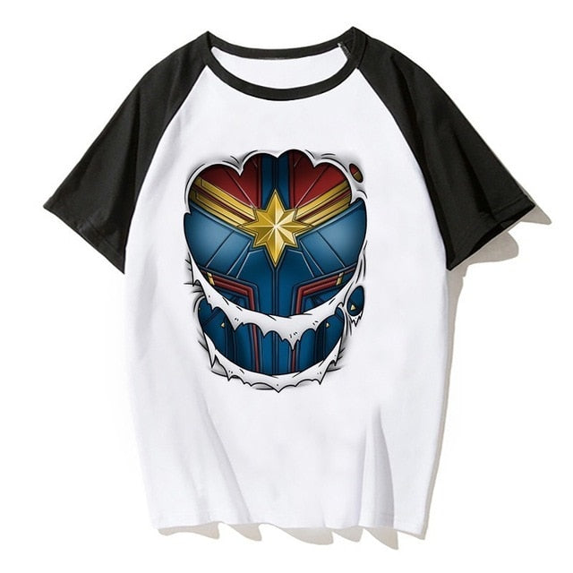 Newest Carol Danvers Captain Marvel 2019 T Shirt Men Tshirt Boy T-shirt America Camisas Men/women Male Streetwear Hiphop Clothes