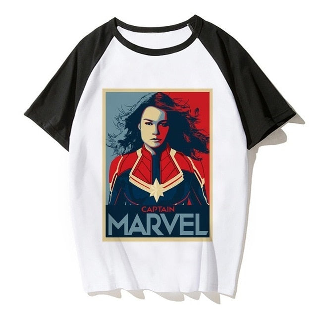 Newest Carol Danvers Captain Marvel 2019 T Shirt Men Tshirt Boy T-shirt America Camisas Men/women Male Streetwear Hiphop Clothes