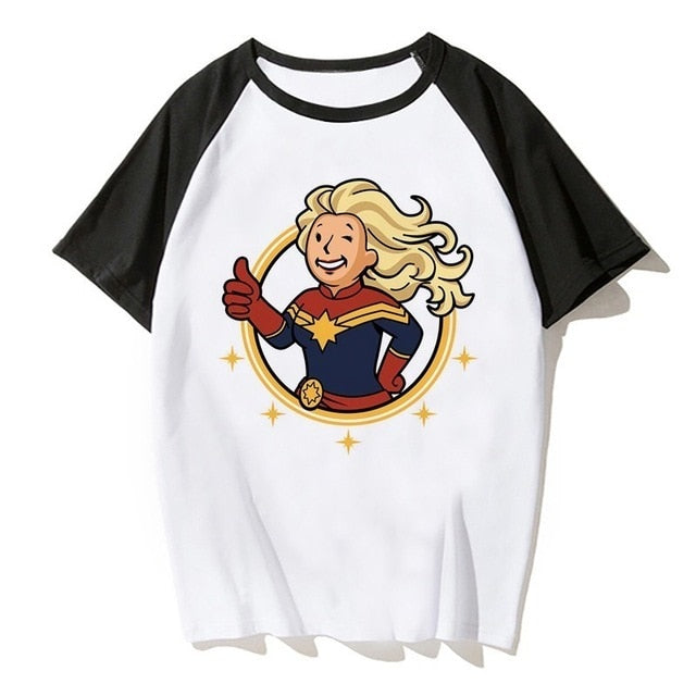 Newest Carol Danvers Captain Marvel 2019 T Shirt Men Tshirt Boy T-shirt America Camisas Men/women Male Streetwear Hiphop Clothes