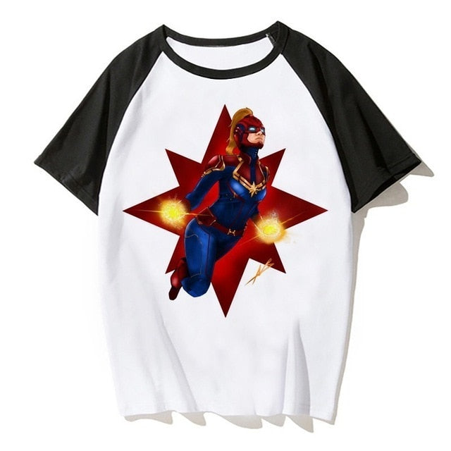 Newest Carol Danvers Captain Marvel 2019 T Shirt Men Tshirt Boy T-shirt America Camisas Men/women Male Streetwear Hiphop Clothes