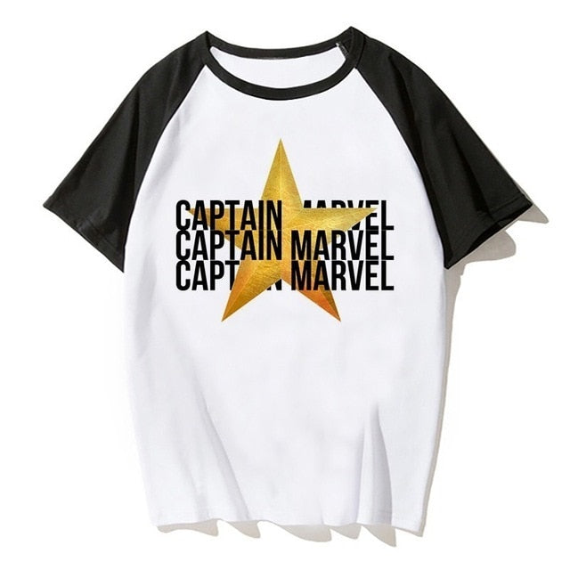 Newest Carol Danvers Captain Marvel 2019 T Shirt Men Tshirt Boy T-shirt America Camisas Men/women Male Streetwear Hiphop Clothes