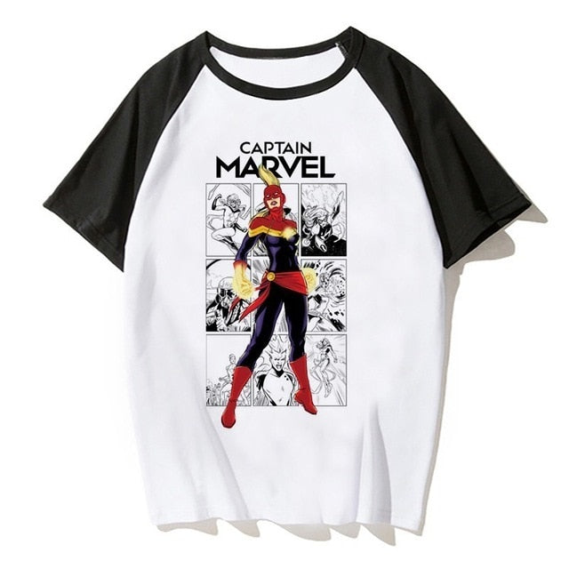 Newest Carol Danvers Captain Marvel 2019 T Shirt Men Tshirt Boy T-shirt America Camisas Men/women Male Streetwear Hiphop Clothes