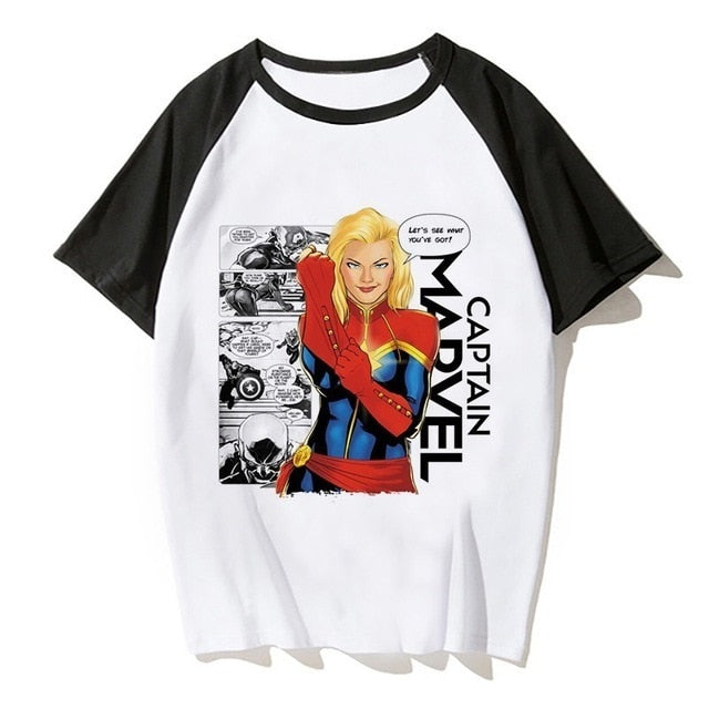 Newest Carol Danvers Captain Marvel 2019 T Shirt Men Tshirt Boy T-shirt America Camisas Men/women Male Streetwear Hiphop Clothes