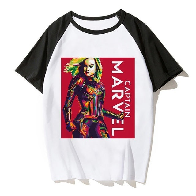 Newest Carol Danvers Captain Marvel 2019 T Shirt Men Tshirt Boy T-shirt America Camisas Men/women Male Streetwear Hiphop Clothes