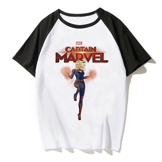 Newest Carol Danvers Captain Marvel 2019 T Shirt Men Tshirt Boy T-shirt America Camisas Men/women Male Streetwear Hiphop Clothes