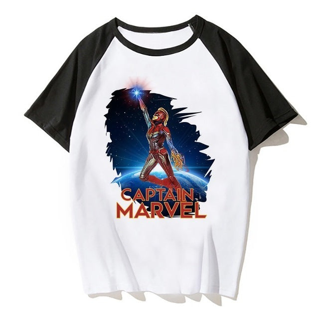 Newest Carol Danvers Captain Marvel 2019 T Shirt Men Tshirt Boy T-shirt America Camisas Men/women Male Streetwear Hiphop Clothes