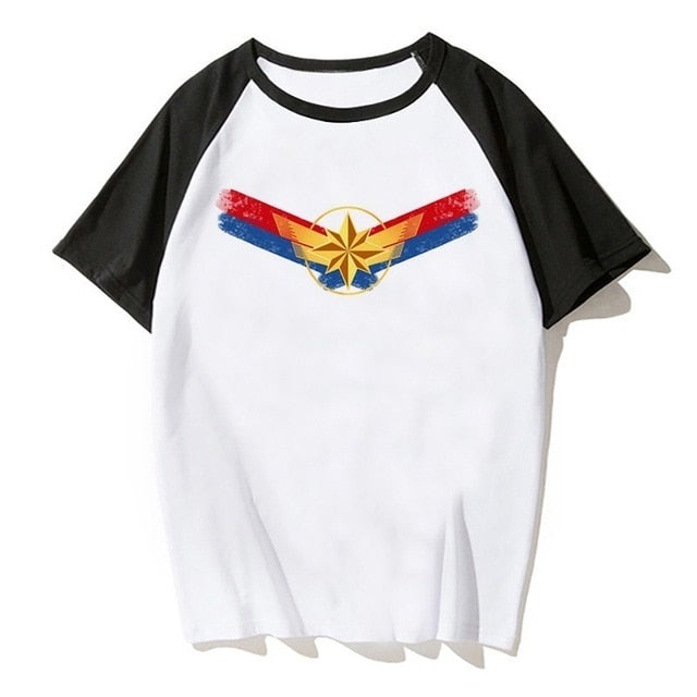 Newest Carol Danvers Captain Marvel 2019 T Shirt Men Tshirt Boy T-shirt America Camisas Men/women Male Streetwear Hiphop Clothes